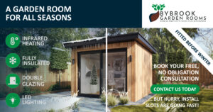 bybrook garden room winter summer house insulated