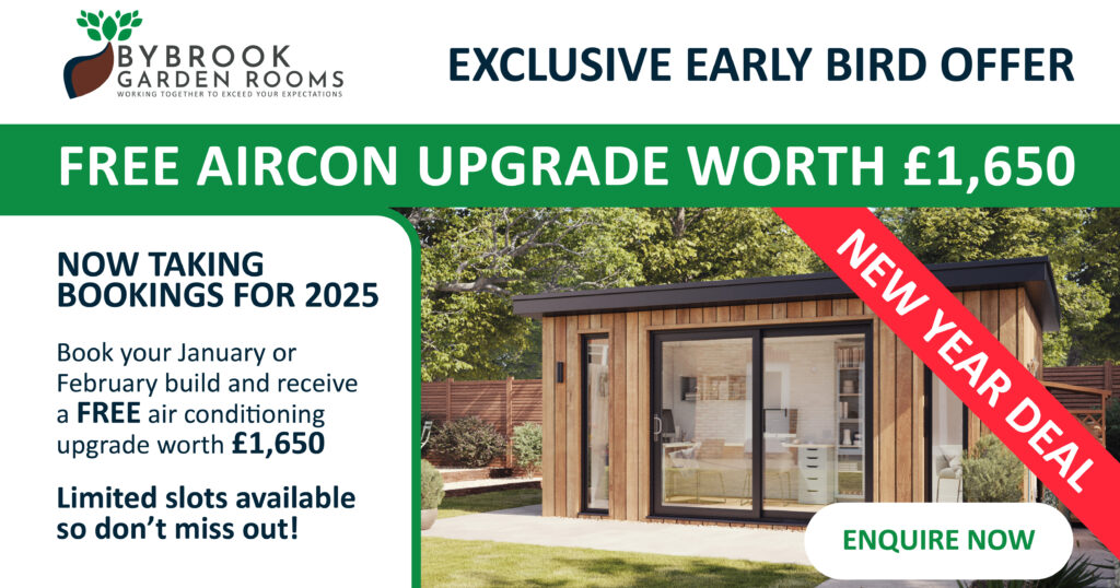 bybrook garden rooms | exclusive offer | new year deal | January Sale